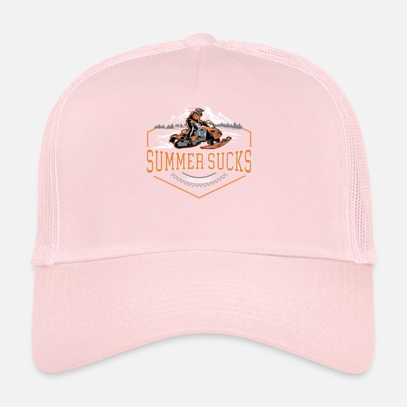 Summer Sucks Snowmobile Trucker Cap