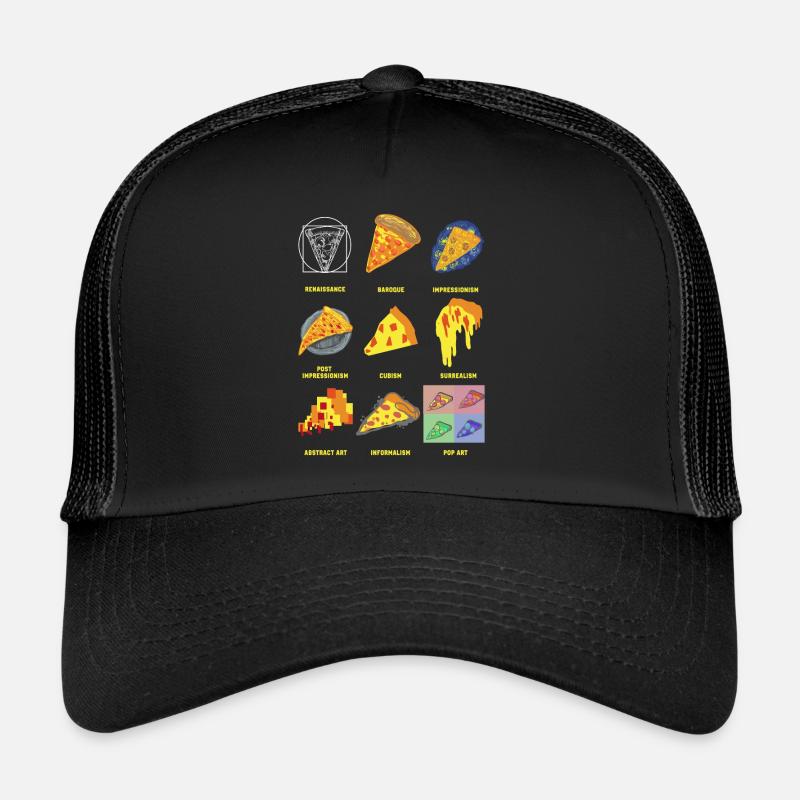 History of Classic Art Fun Pizza Trucker Cap