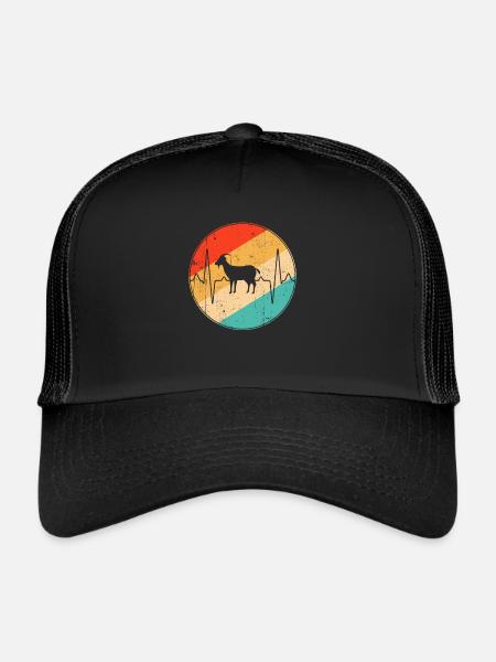 Goat Retro Heartbeat - Casquette trucker  - noir/noir - Devant