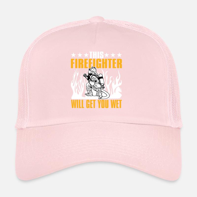This firefighter will wet you Trucker Cap