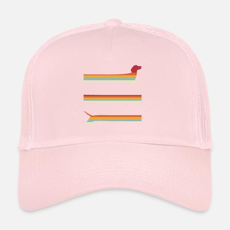 Extra langer Retro Dackel Trucker Cap