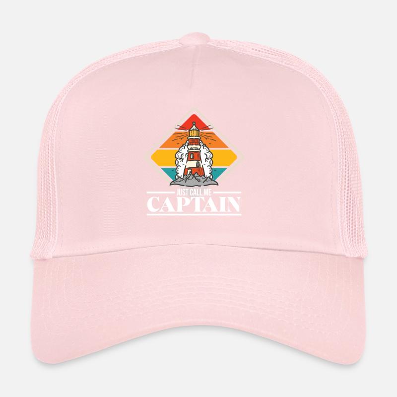 Captain Lighthouse Anchor Sea Ship Ocean Trucker Cap