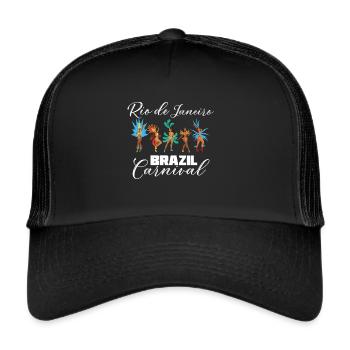Rio Carnival Rio de Janeiro Celebration in Brazil - Trucker Cap - black/black - Front