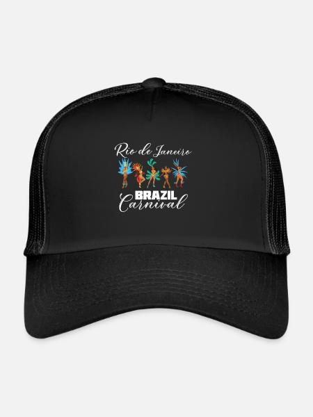 Rio Carnival Rio de Janeiro Celebration in Brazil - Trucker Cap - black/black - Front