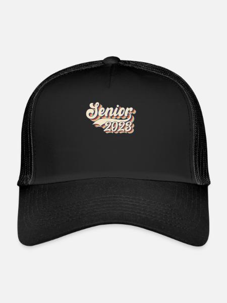 Senior 2023 Retiree 2023 - Trucker Cap - black/black - Front