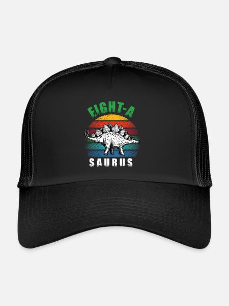 Eight-A Saurus - Casquette trucker  - noir/noir - Devant