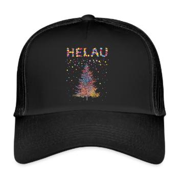 Helau Christmas Tree Christmas Tree Carnival - Trucker Cap - black/black - Front