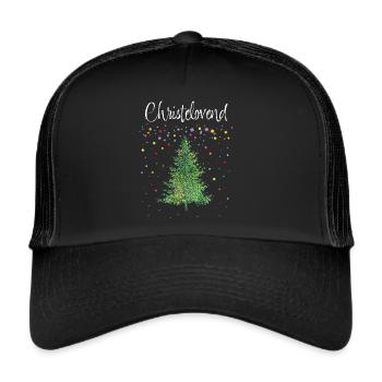 Fastelovend Karneval Fasching Konfetti Heiligabend - Trucker Cap - Schwarz/Schwarz - Vorne