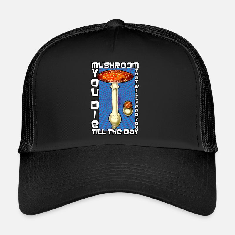 Amanite Muscaria Fly Agaric Mycology Psychédélique Casquette trucker 