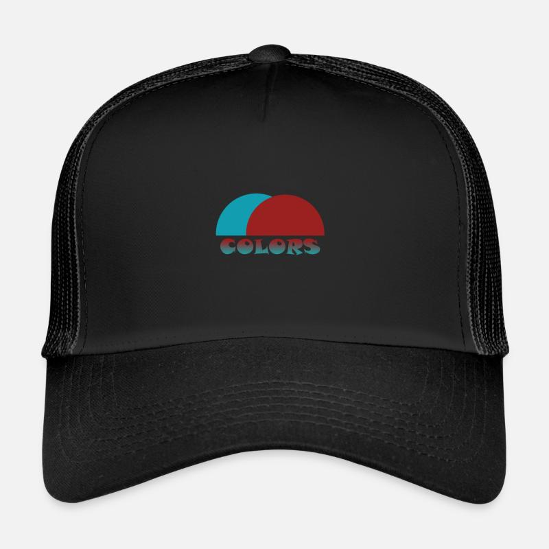 Cercles Forme Formes Demi-cercle Cercle circulaire Casquette trucker 