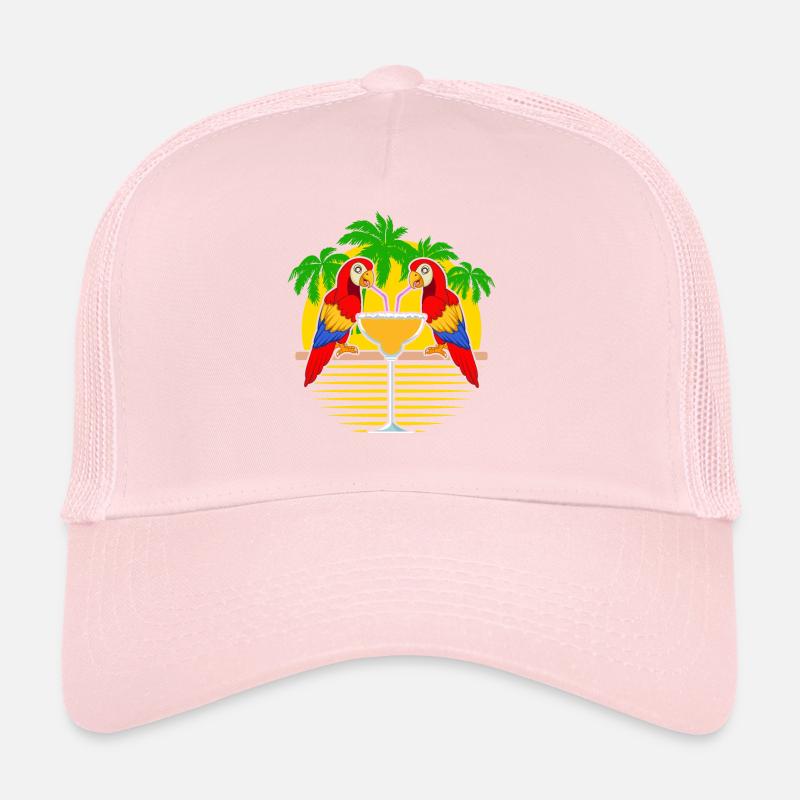 Margarita Drinker Parrot Lover Alcoholic Cocktail Trucker Cap
