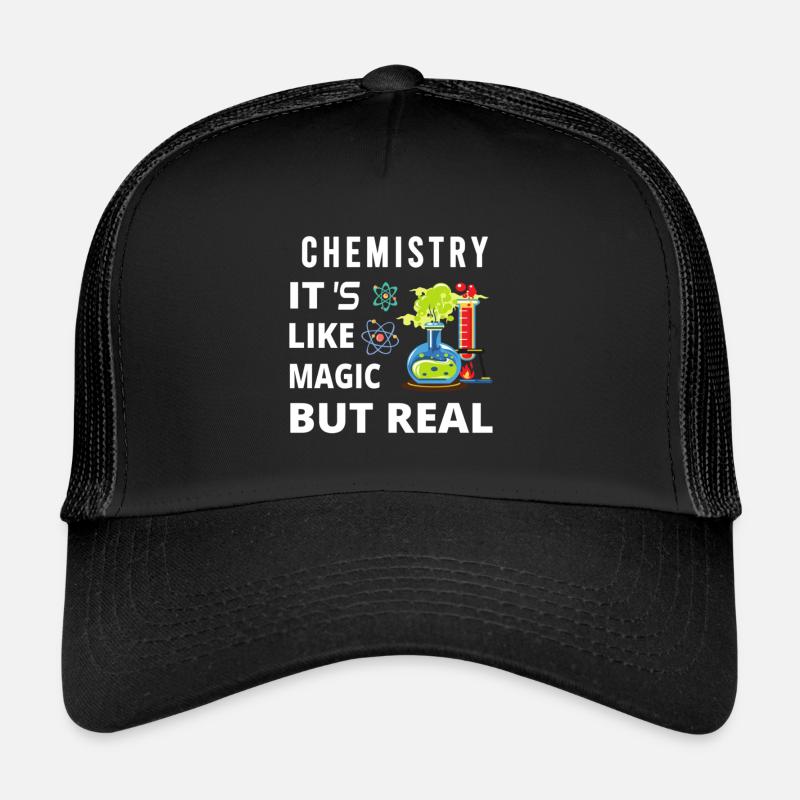 Chemistry It s Like Magic But Real Christmas - Trucker Cap - black/black