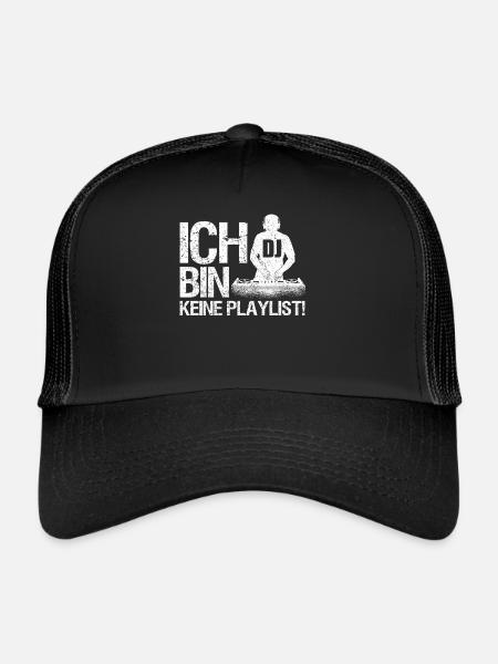 DJ Auftritt Auflegen - Trucker Cap - Schwarz/Schwarz