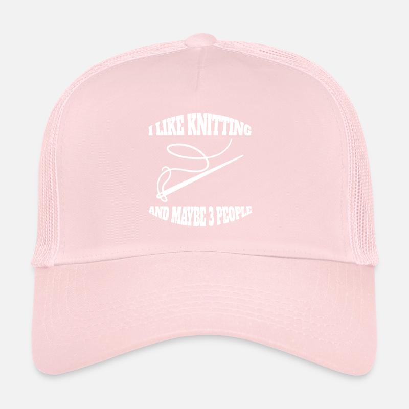 Stricken Spruch Häkeln Nähen Schneiderin Trucker Cap
