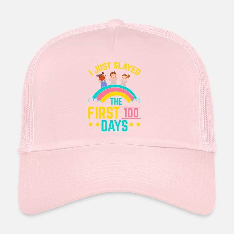 Joyeux 100e jour d’école enseignant élève éducateur Casquette trucker 