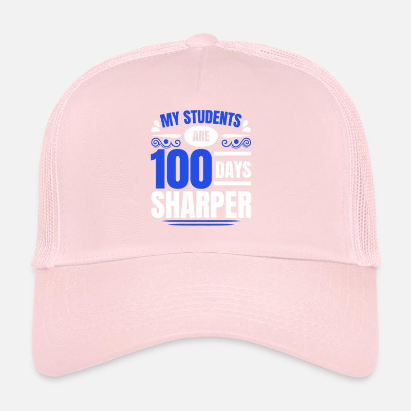 100 jours plus précis 100e jour d’enseignant Casquette trucker 