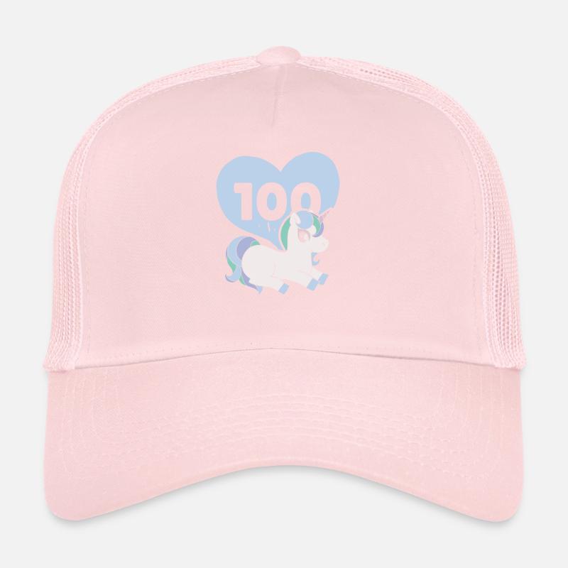 Unicorn Lover Enseignant Élève 100 jours d’école Casquette trucker 