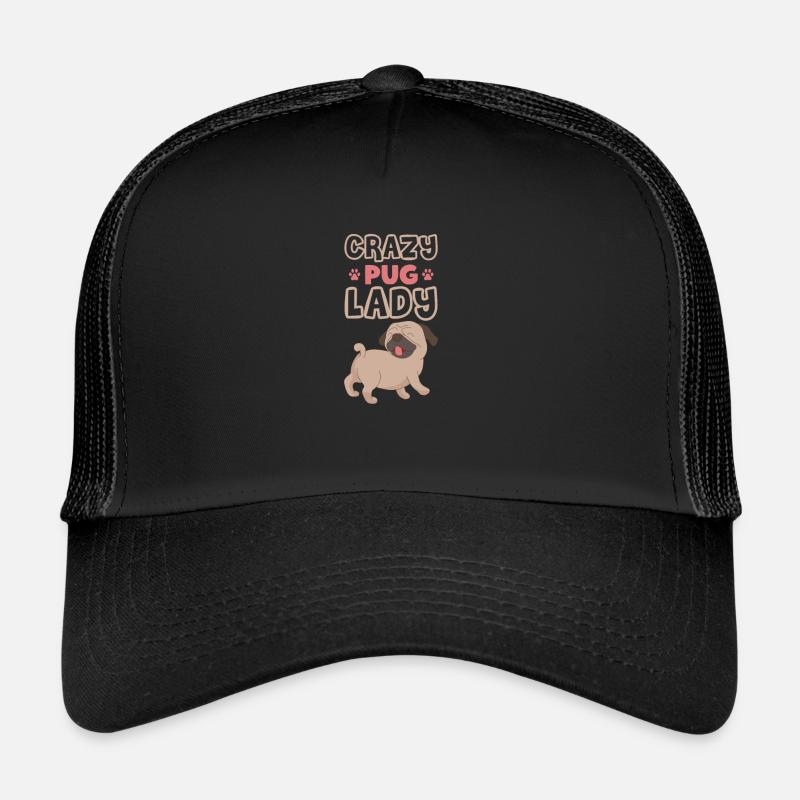 Mops Hund Hundefreund Haustier Möpse Pug Geschenk Trucker Cap