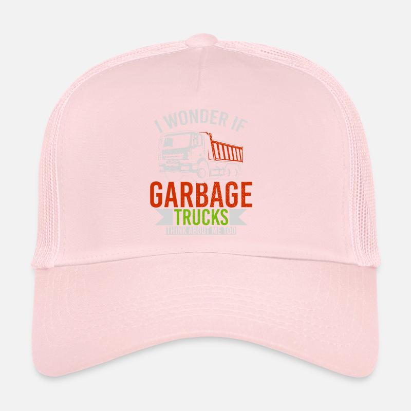 I Wonder If Garbage Trucks Think About Me Too Trucker Cap
