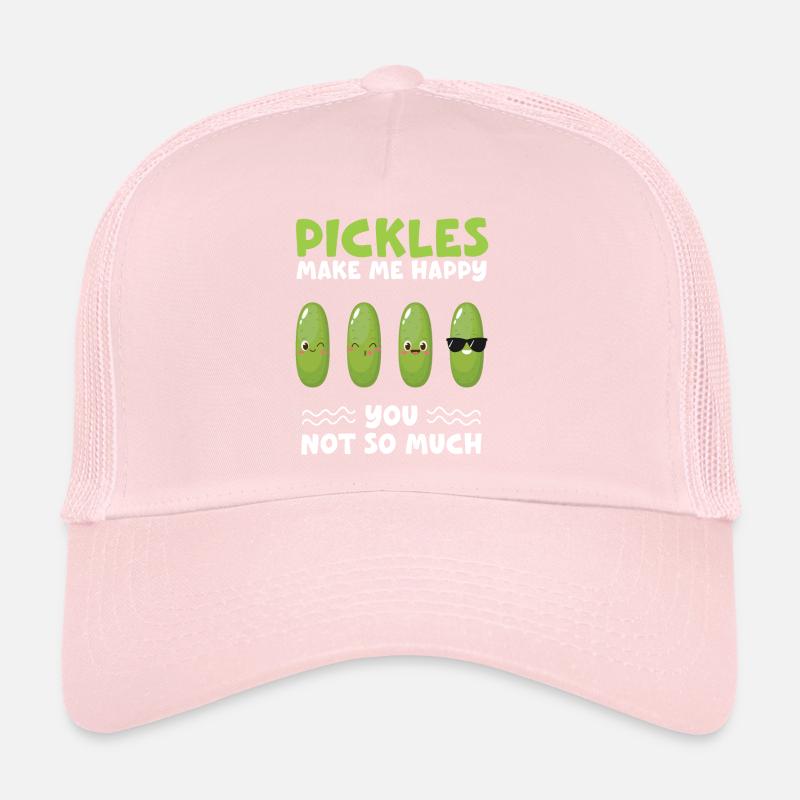 Les cornichons me rendent heureux tu n’as pas beaucoup Casquette trucker 