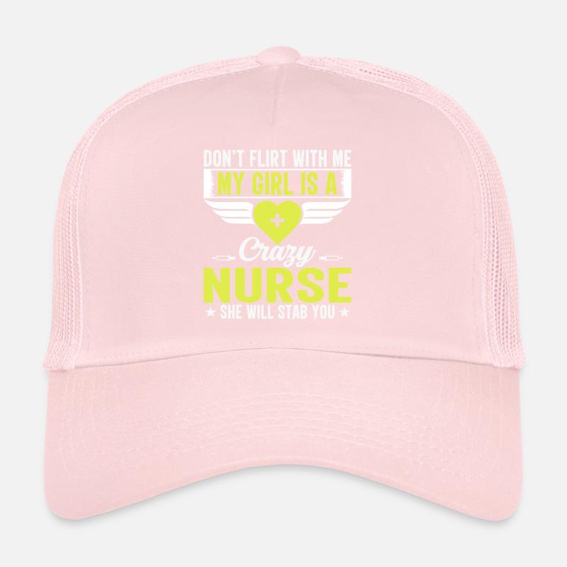 Ne flirte pas avec moi infirmière folle Casquette trucker 