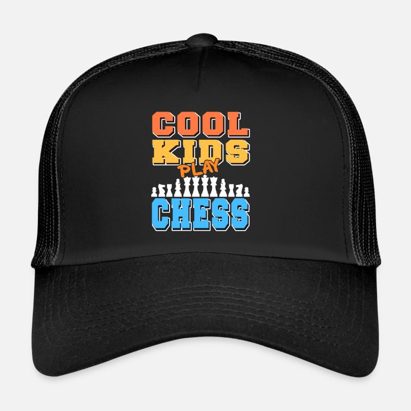 Les enfants cool jouent aux échecs Casquette trucker 