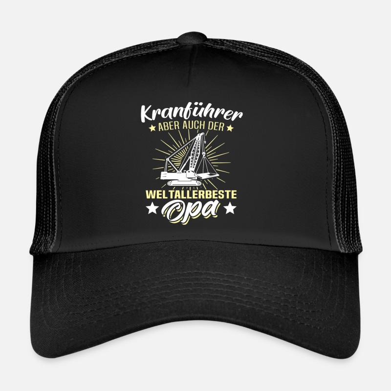 Kranfahrer Opa Kranführer Opas Trucker Cap