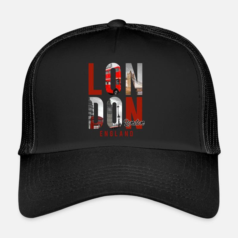 London Town - Trucker Cap - black/black