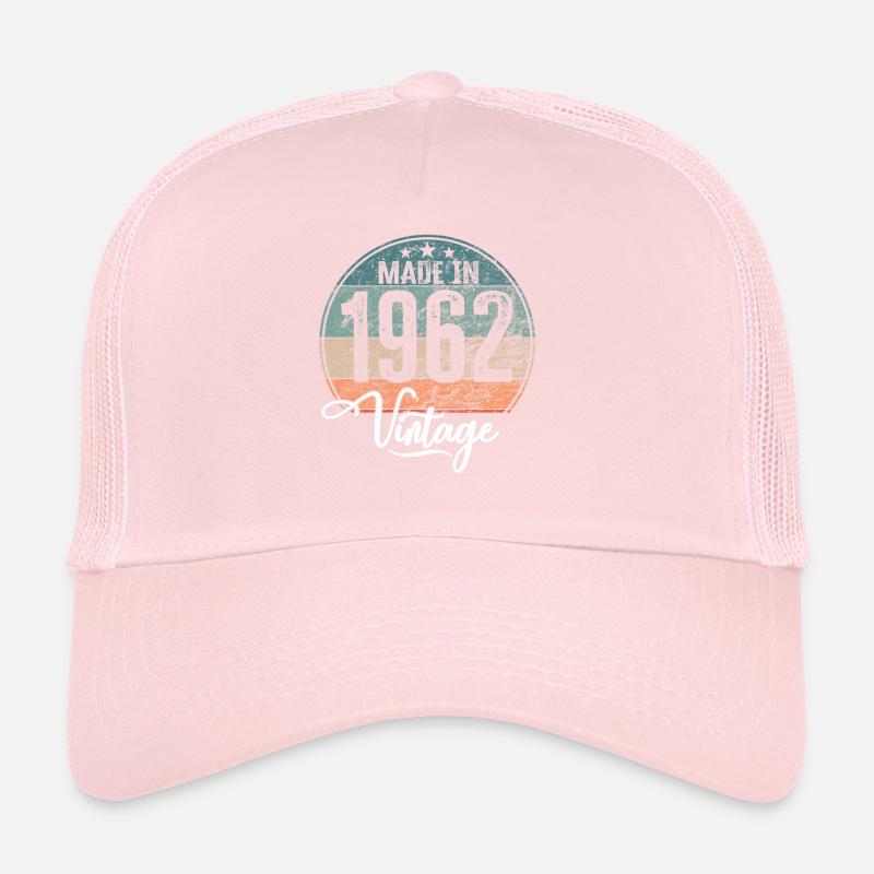 Millésime Fabriqué en 1962 Année de naissance 1962 Anniversaire Casquette trucker 
