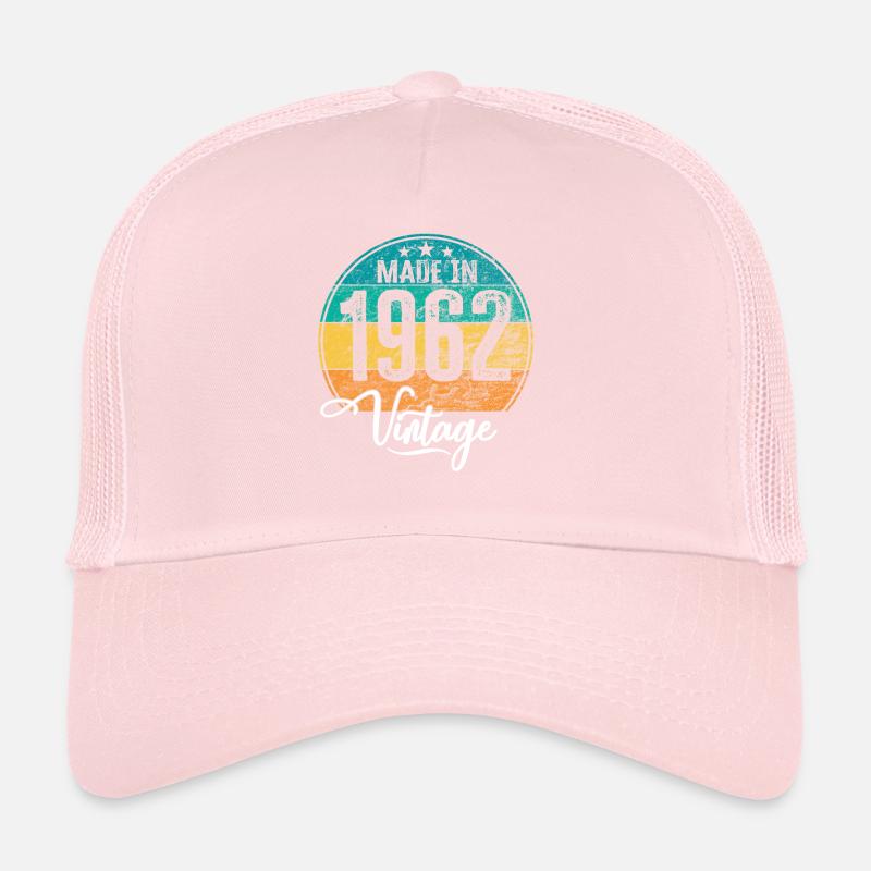 Millésime Fabriqué en 1962 Année de naissance 1962 Anniversaire Casquette trucker 