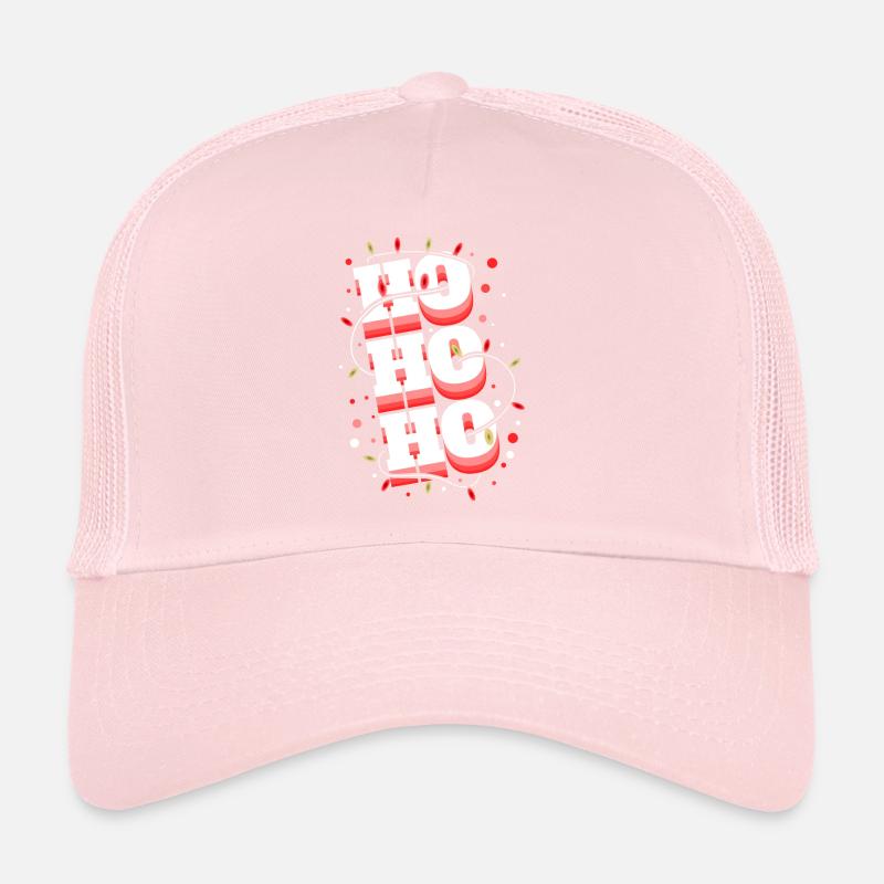 Ho Ho Ho Letters With Light Chain Christmas Trucker Cap