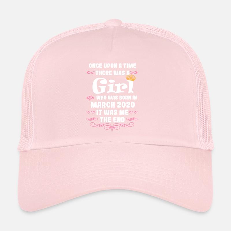 Es war einmal ein Mädchen. März 2020 Geburtstag Trucker Cap