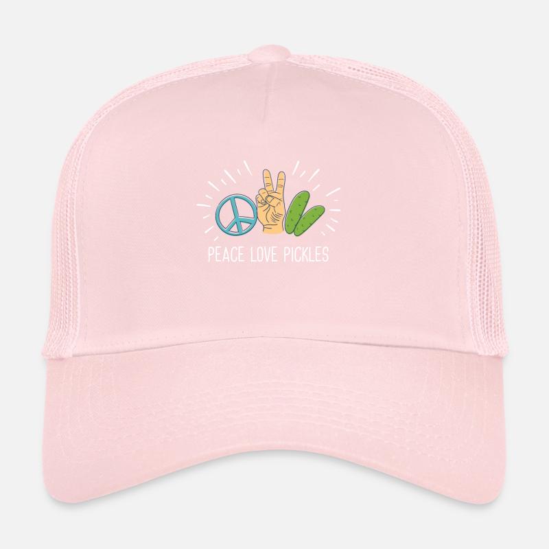 Cornichons d’amour de paix Casquette trucker 