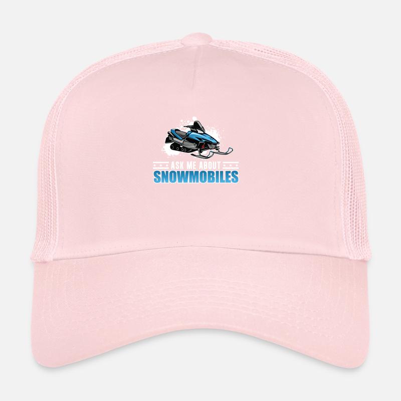 Snowmobiling Snowmobiles For A Snowmobiler Trucker Cap