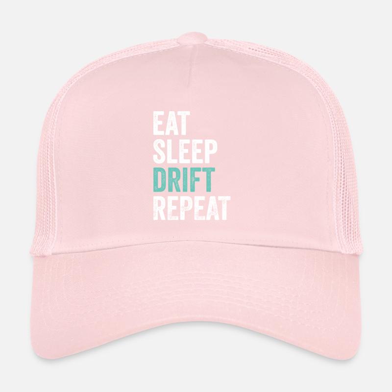 Burn Out Drifter Shirt Drift Auto Drag Racing Trucker Cap