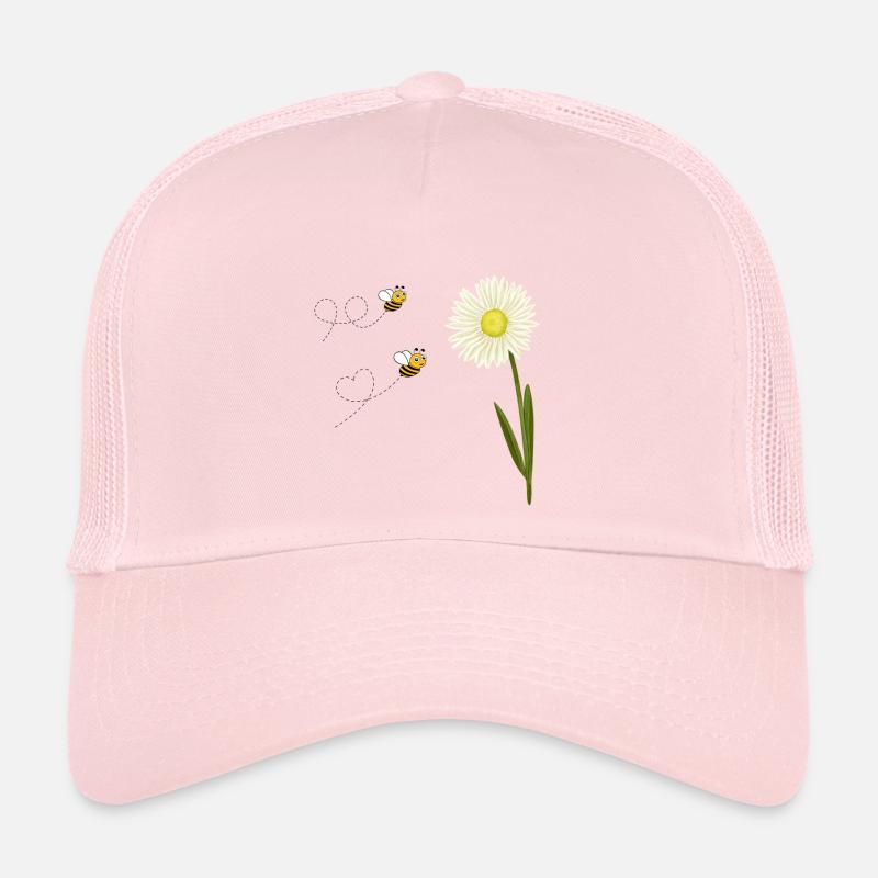 Deux petites et mignonnes abeilles Casquette trucker 