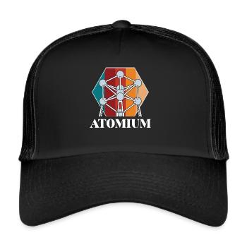 Atomium Atomic nucleus Bruxelles Science for Ph - Casquette trucker  - noir/noir - Devant