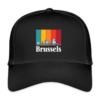 Bruxelles Atomium Atomic Nucleus Science of Physics - Casquette trucker  - noir/noir - Devant