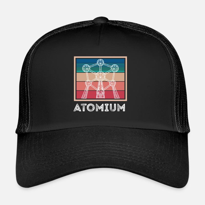 Atom Atomium Atomkern Physiker Wissenschaft Physik Trucker Cap
