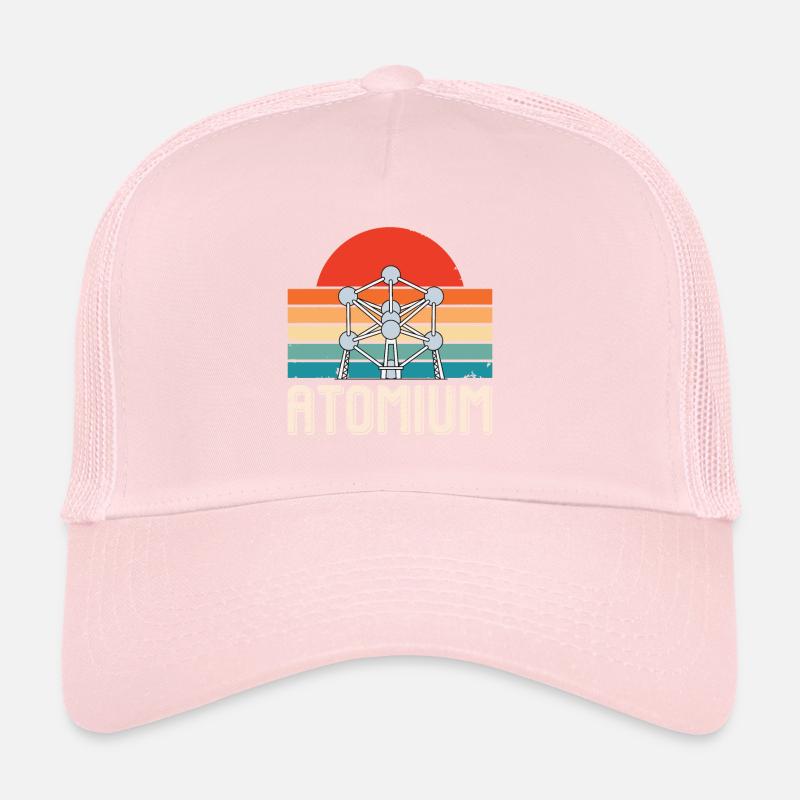 Atom Physik Atomium Atomkern Wissenschaft Physiker Trucker Cap