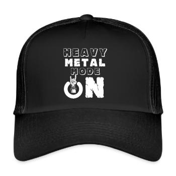 Mode Heavy Metal sur Rocking Music Concert Hard Roc - Casquette trucker  - noir/noir - Devant