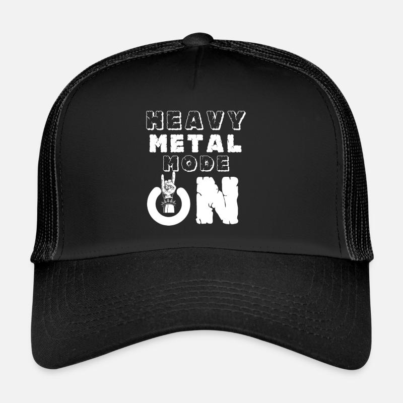 Heavy Metal Mode On Rocking Musik Konzert Hard Roc Trucker Cap