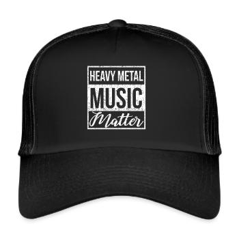 Musique rock Heavy Metal Hard Rock Metal Fan - Casquette trucker  - noir/noir - Devant