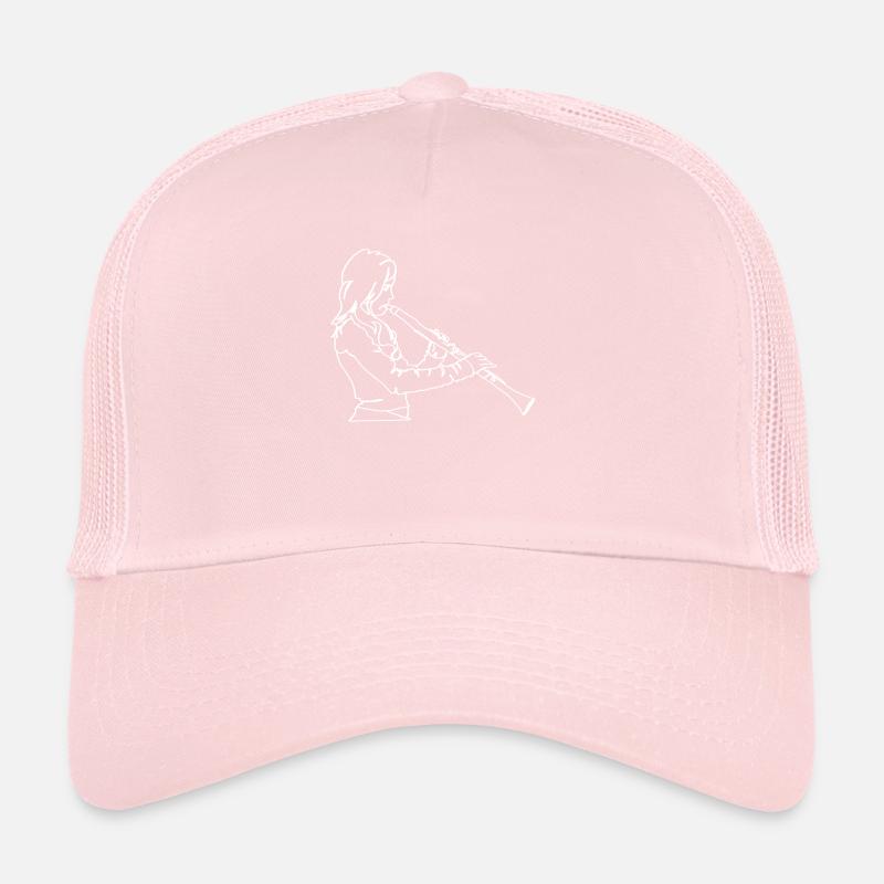 Clarinet Oneline Art - Clarinet Clarinetist Trucker Cap