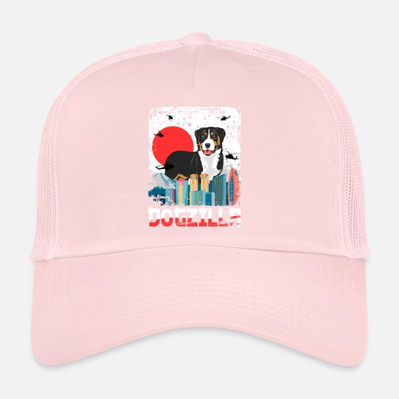 Dogzilla Japanese Bernese Mountain Dog Trucker Cap