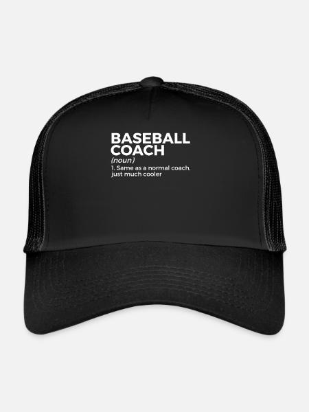 Baseball pour les joueurs de baseball - Casquette trucker  - noir/noir - Devant