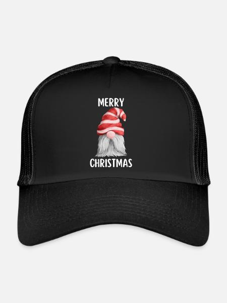 Joyeux Noël Drôle de Chemise de Noël - Casquette trucker  - noir/noir - Devant