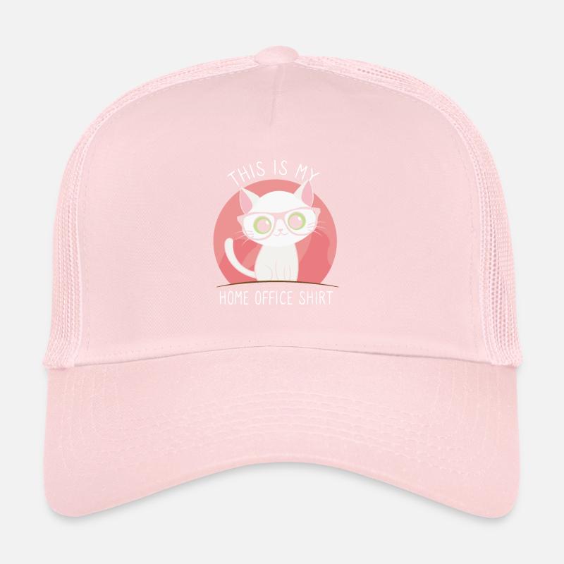 This is my home office cat Trucker Cap