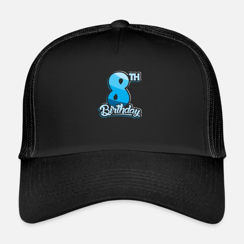 8e anniversaire Enfants Huit ans Casquette trucker 