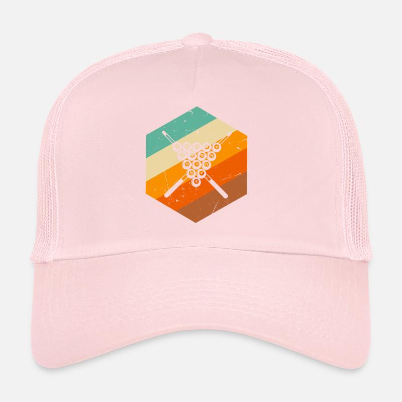 Retro Billiard 8-Ball Pool Billiard Retro Billiard Trucker Cap